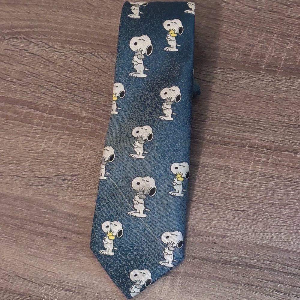 Vintage Peanuts Cervantes Snoopy & Woodstock Men's Necktie
